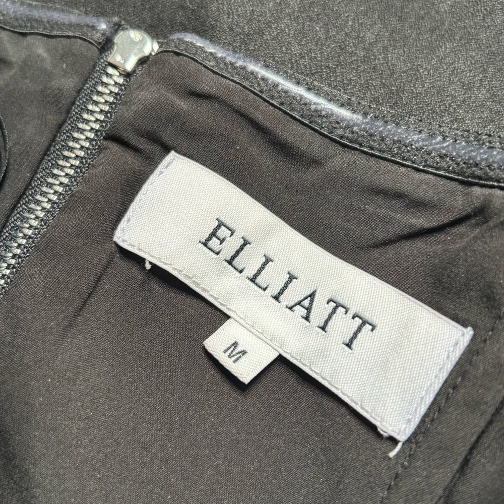 Elliatt Black Strapless Asymmetrical Cocktail Dress Size Medium - Picture 7 of 8